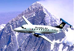 My wife and I trusted our lives to Buddha Air to fly up close and personal with Mt. Everest on a Beech 1900 
